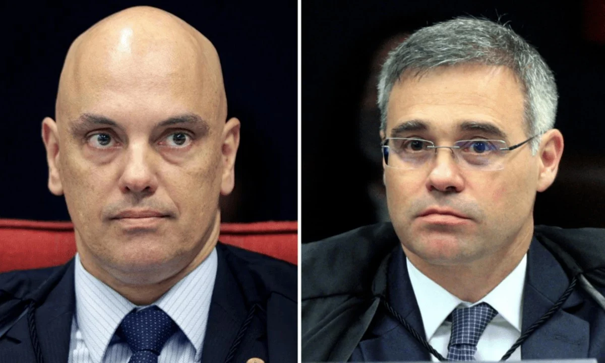 Alexandre de Moraes e André Mendonça, ministros do Supremo Tribunal Federal