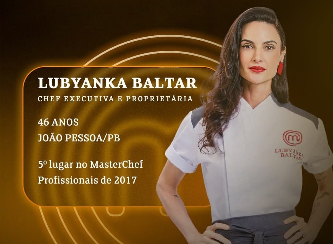Chef paraibana Lubyanka Baltar, participante do MasterChef Profissionais