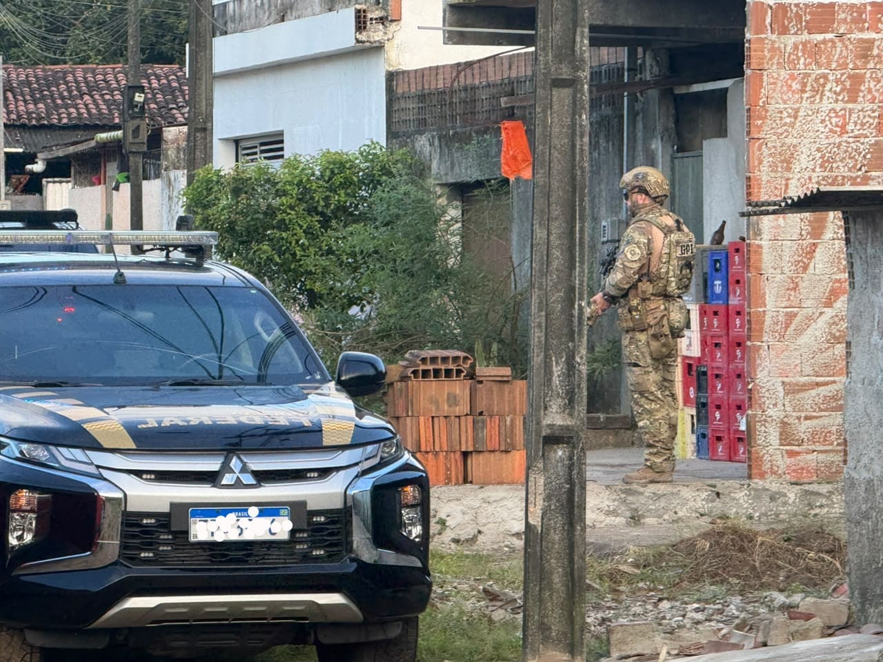 Polícia Federal durante ação da Operação Guardião Digital XXII