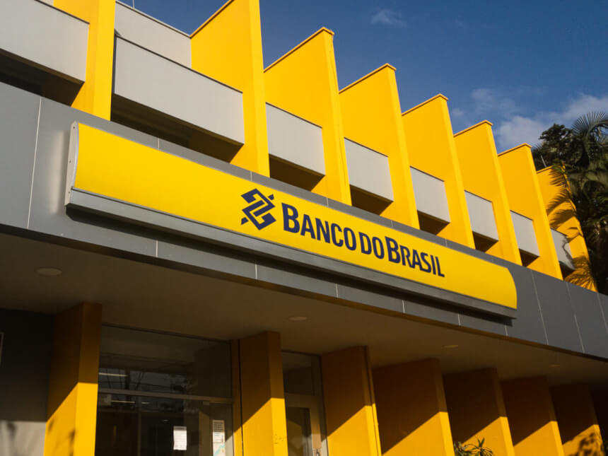 Agência do Banco do Brasil durante greve dos bancários na Paraíba