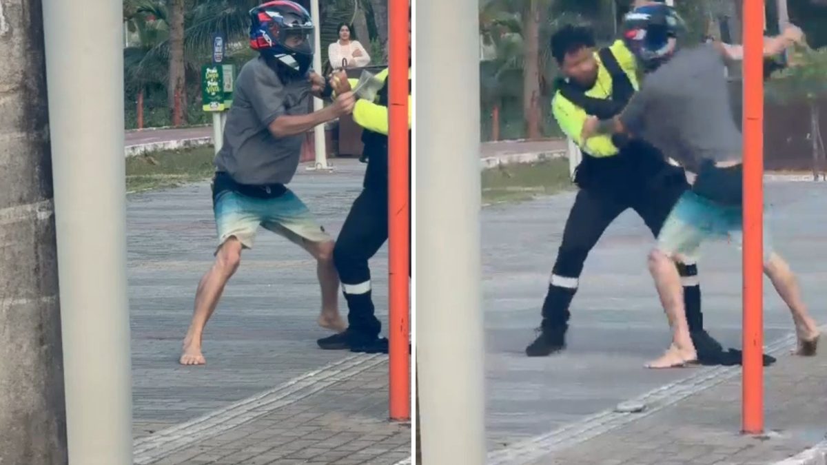Motociclista e agente da Semob-JP entram em confronto em Cabo Branco