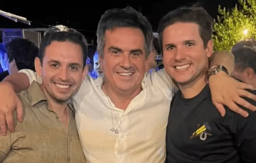 Netinho Lins, Ciro Nogueira e Hugo Motta.