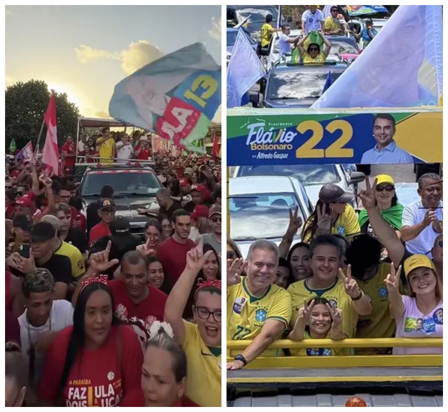 Disputa entre PL e PT por ruas gera impasse na Paraíba na véspera da eleição e Justiça limita atos de campanha