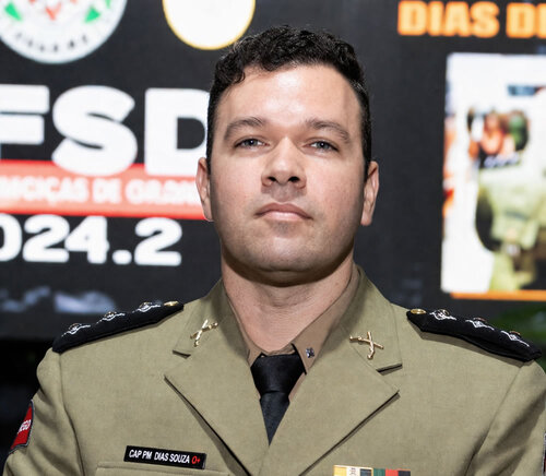 Capitão PM Cleomarx Dias de Souza, comandante da 2ª Companhia do 6º Batalhão da Polícia Militar em Uiraúna.