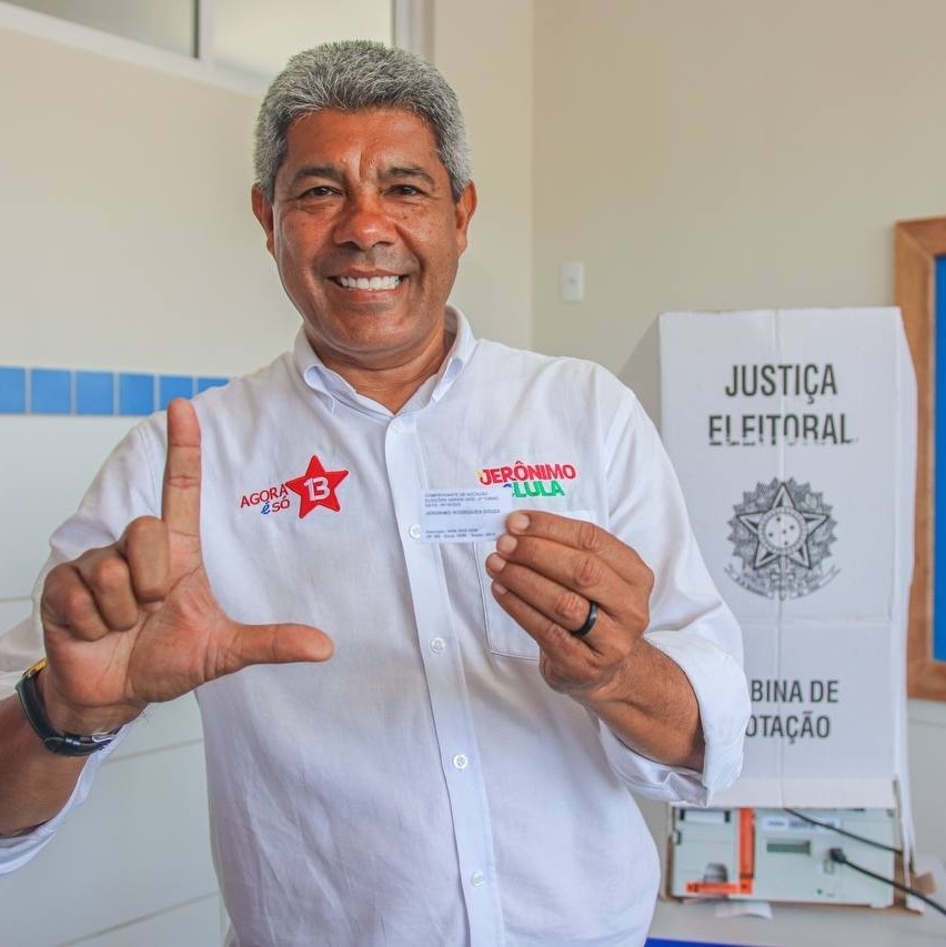 Jerônimo Rodrigues (PT) é reeleito governador da Bahia no primeiro turno. Veja os dados do TSE no WSCOM